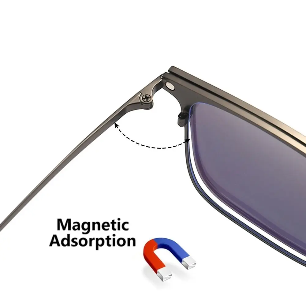 

Vision Computer Glasses Polarized with Magnet Clip On Sunglasses Lenses Anti-Blue Light Glasses 3 In 1 Glasses Set