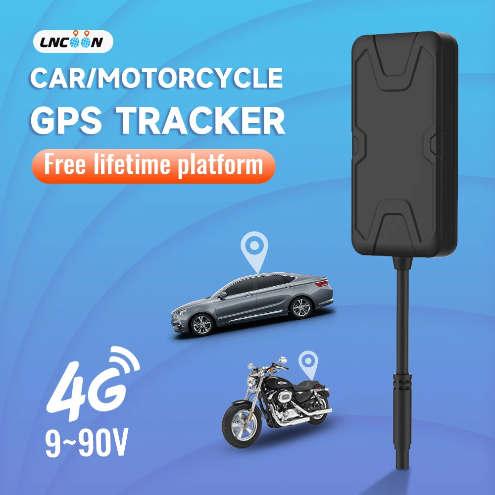 Lncoon C41 4g Car Gps Tracker With Realtime Tracking Remote Monitoring