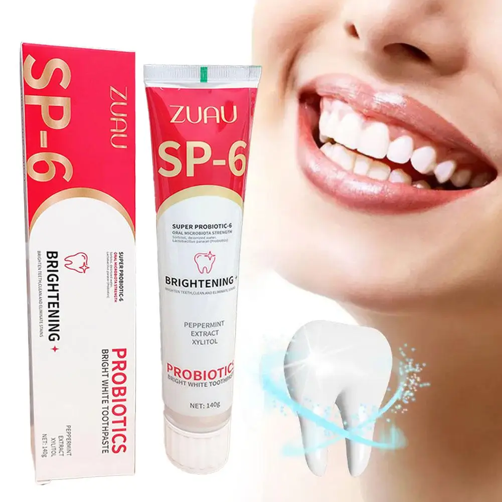 Teeth Whitening Product Teeth Whitening Essence Teeth Health Product Probiotic Toothpaste SP-6 Whitening Tooth Remove Plaque Stains Teeth Whitener Oral Hygiene Clean Fresh Breath 120g/140g