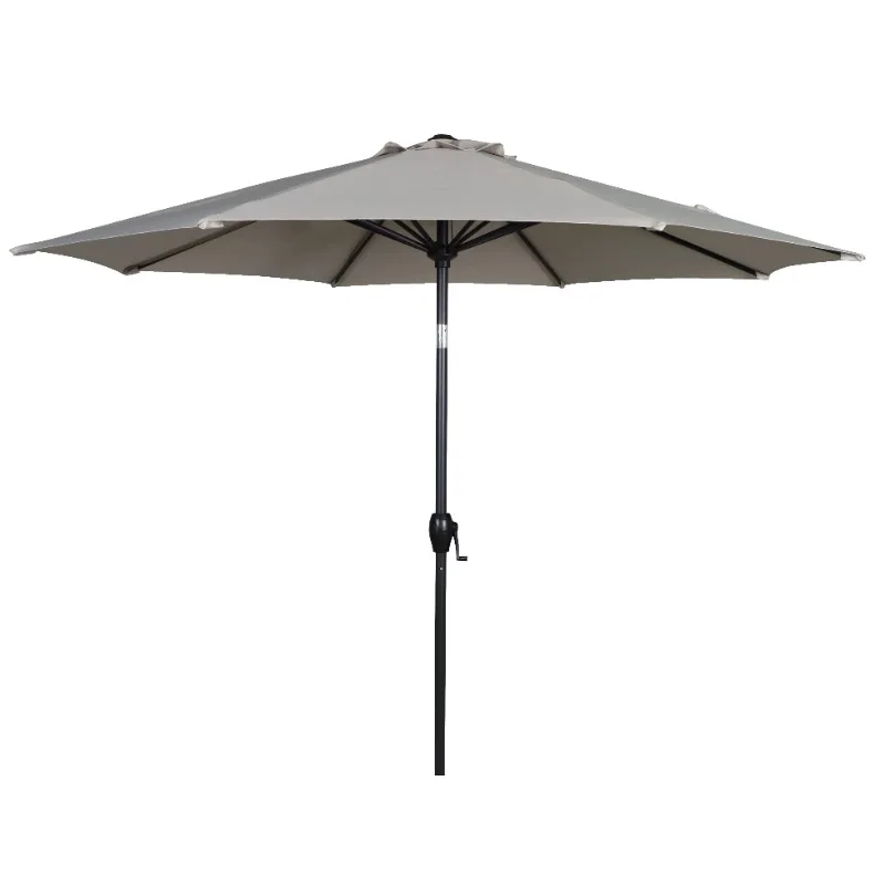 9ft Stone Round Outdoor Tilting Market Patio Umbrella with Crank picnic umbrella