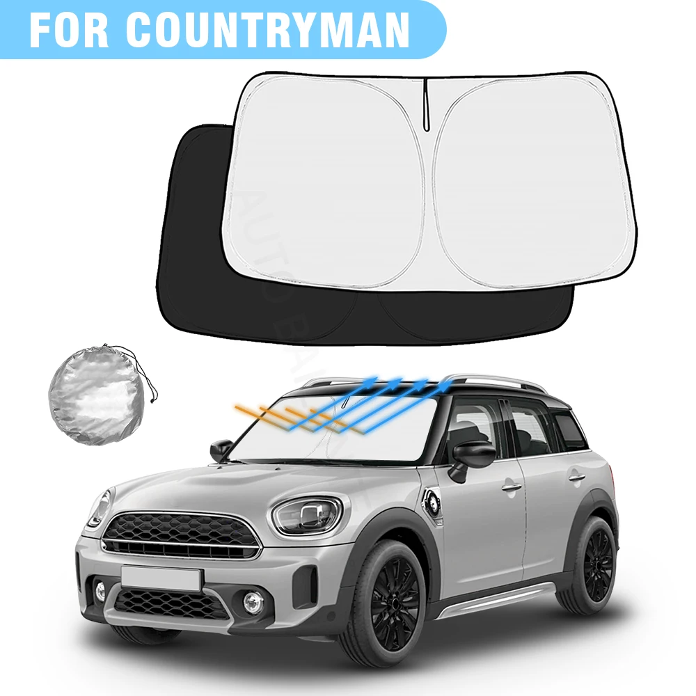 Car Windshield Sunshade Cover Front Window Sun Shade Visor Auto Interior UV Protection For Mini Countryman F60 SUV