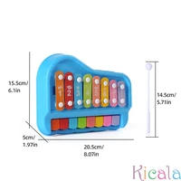 Early Educational Eight Tone Hand Knocking Two In One Xylophone Instrument Infant And Young Children Music Toy Piano For Gift 2
