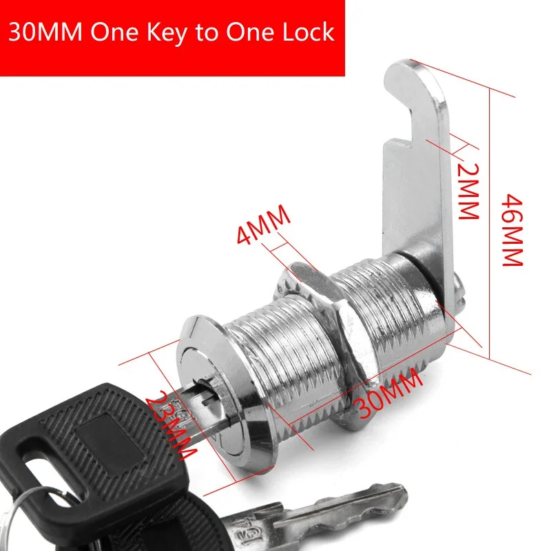 Secure Drawer Cabinet Locks with Keys – Furniture and Office Cam Locks