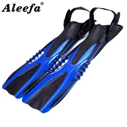 Aqualung scuba diving fins open heel flippers with adjustable strap for adult swimming flipper equipment