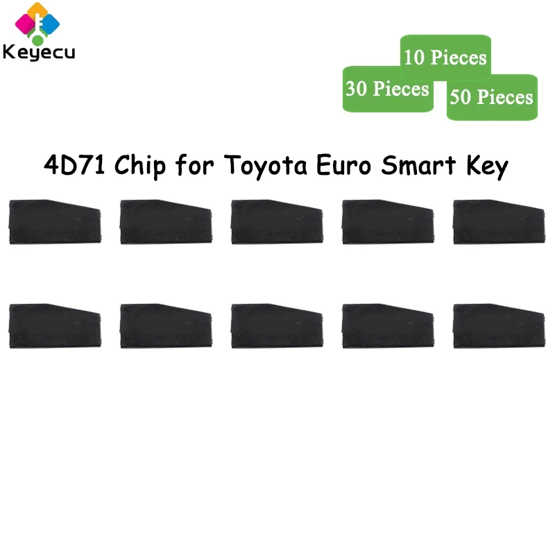 Keyecu 10 30 50 Pezzi Chip Transponder 4 D71 Per Toyota Euro Smart Key
