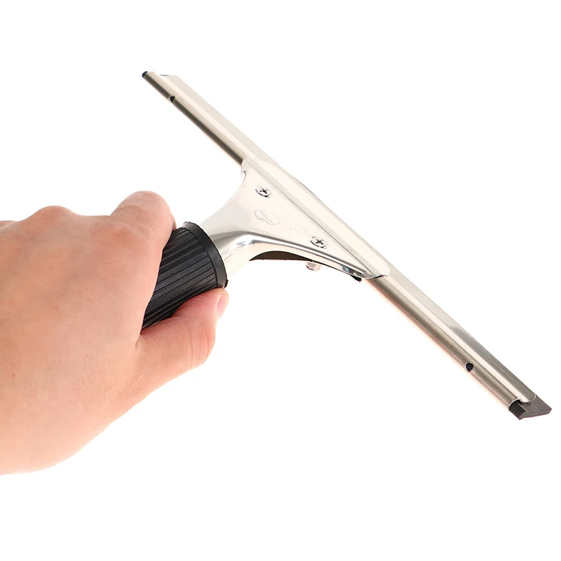 

Household Glass Wiper Cleaning Bathroom Mirror Cleaner With Silicone Blade Hook Car Glass Shower Squeegee Window Scraper