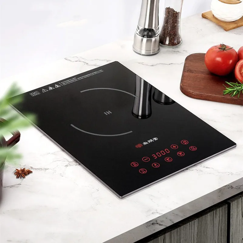 3000W Commercial Built-in Induction Cooker Touch Control Timing Black  Crystal Panel Induction Cooktop Countertop Electric Hobs - AliExpress