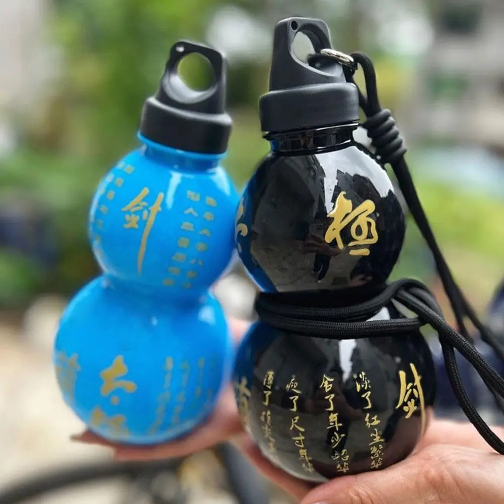 Vintage Chinese Retro-Inspired Gourd Water Bottle 800ML Large Capacity Water Kettle Gourd Sports Bottle Gifts for Men gourd water bottle