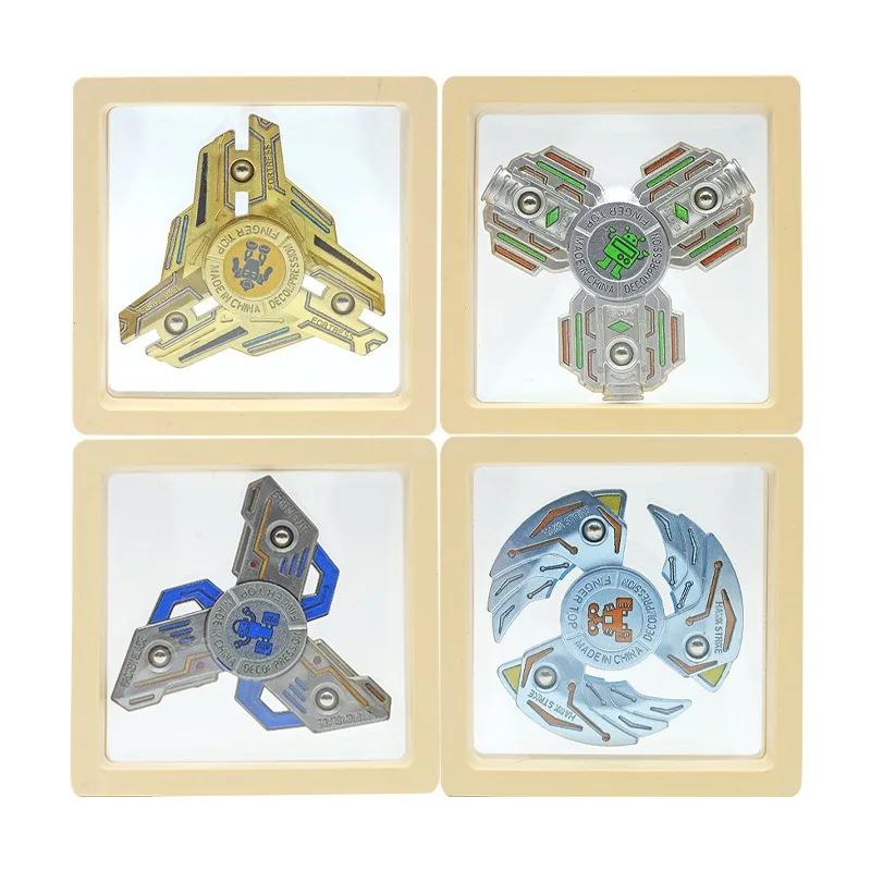 New fingertip gyro decompression decompression rotary vent small toys three-finger gyro small gifts.