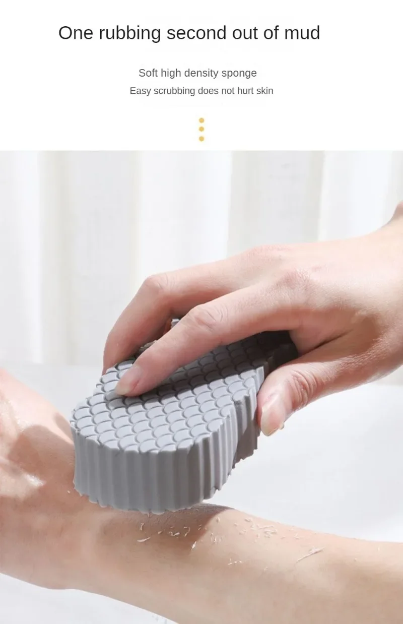 Description Picture 5 of itemEsponja Exfoliante Soft Sponge Body Scrubber for Baby Adults Bath Exfoliating Scrub Sponge Skin Cleaner Dead Skin Remover Tool