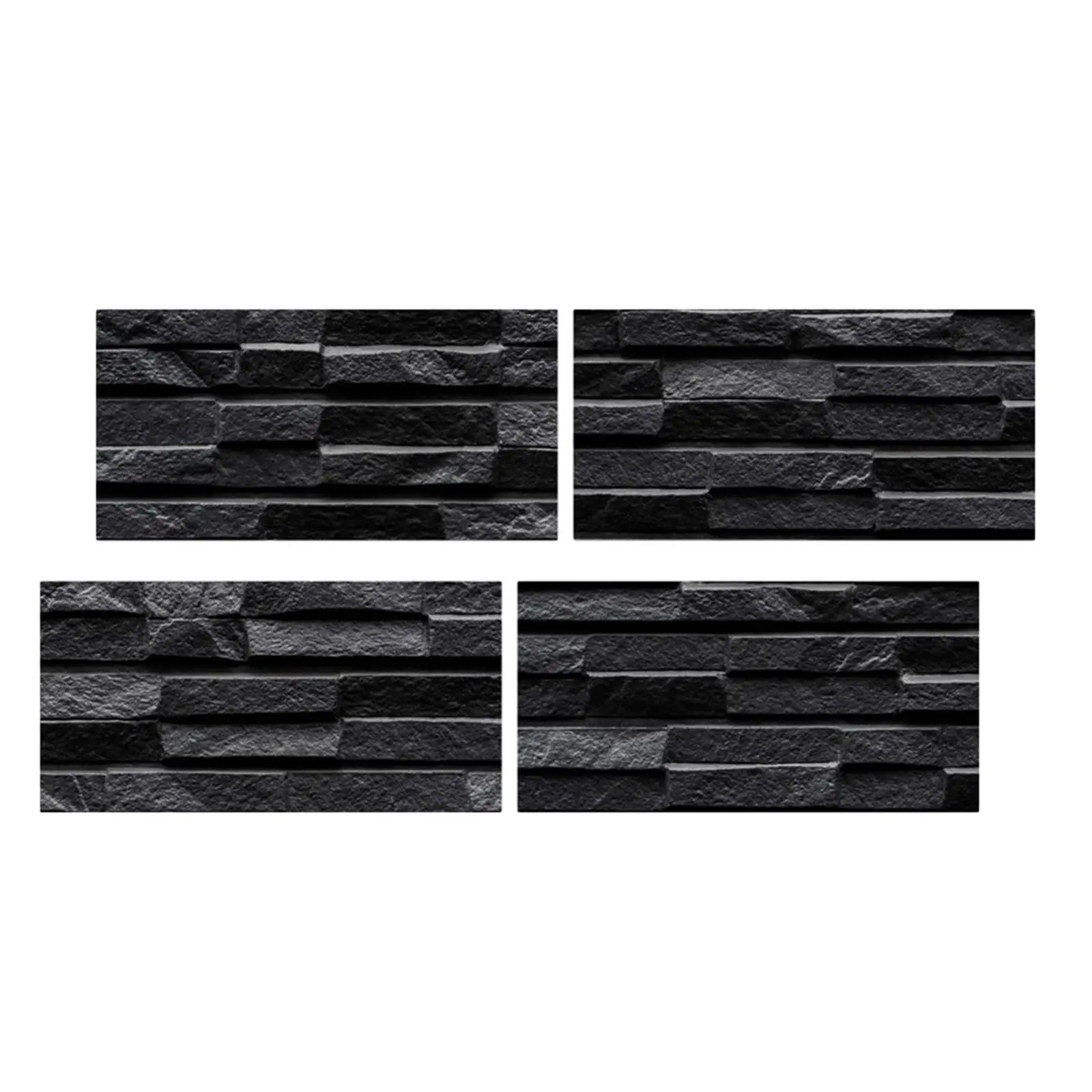 

4x Faux Bricks Wallpapers Waterproof Decorative Vintage Wallpapers Peel and Stick for Living Room Home Wall Bedroom