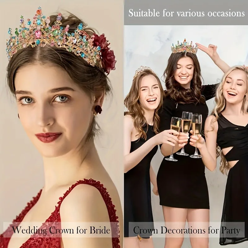 Bridal Hair Accessory Rhinestone Tiaras Women Jewelry Crown 1pc hair accessory,hair headdress,bridal headwear,hair band crown,jewelry accessories