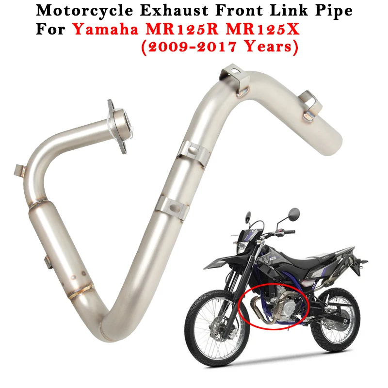 

Motorcycle Exhaust Escape System Modified Muffler Front Link Pipe Slip On For YAMAHA WR125R WR125X WR 125R 125X 2009 - 2016 2017