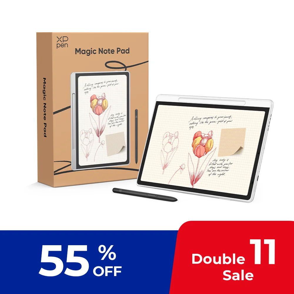 XPPen Magic Note Pad 3-in-1 Ink Paper Light Nature Color E-book