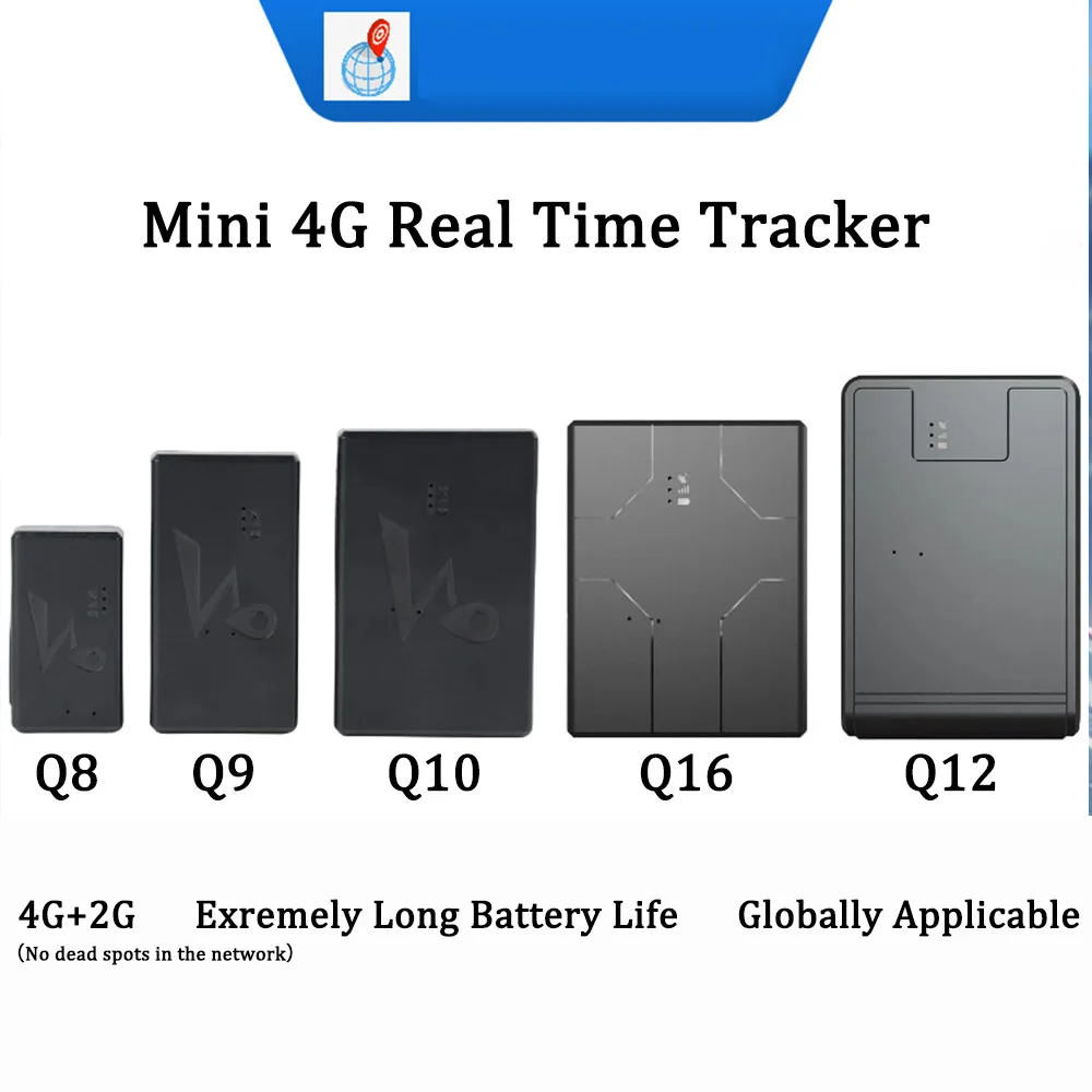 Q8/9/10/16/12 4G GPS Tracker Mini Real Time Car Tracking Device Anti-Lost Trackers Vehicle Kids GPS Locator