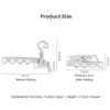 Portable Foldable Travel Hanger Folding Clothes Drying Rack Travel Hangers Hanging Rack with 5 Holes for Hotel Camping Travel 5