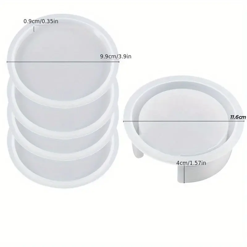 تتضمن مجموعة قوالب راتينج كوستر قطعة واحدة من قالب...