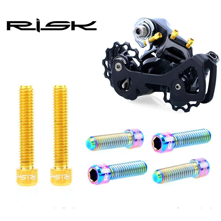 

Ultralight Bike M4x13.5mm 20mm Titanium Ti Socket Head Bolts Allen Hex Screw For Front /Rear Derailleur H/L Thumb Shifter Bolts