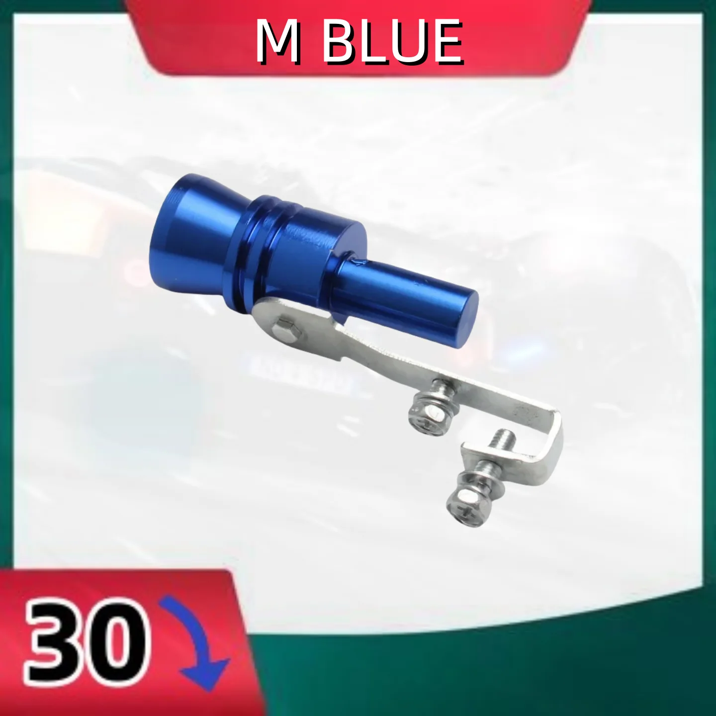 

M BLUE Alu Turbo Sound Exhaust Muffler Pipe Whistle Blow off Valve Simulator