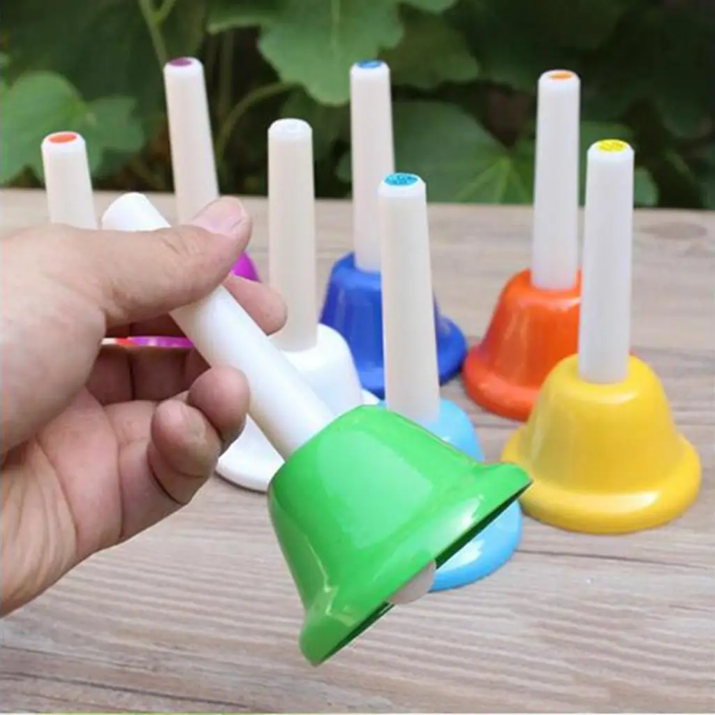 

8 Pieces Diatonic Metal Bells for Children Toy Chorus Party Bells