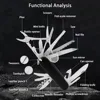 Multifunctional Pocket Knife 30 Basic Functions Multitool Swiss Hand Tools Army Knife Outdoor Camping EDC Gear Survival Knives 4