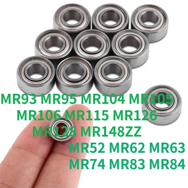 

20 шт., Миниатюрные шарикоподшипники MR52 MR62 MR63 MR74 MR83 MR84 85 MR93 MR95 MR104 MR105 MR106 MR115 MR126 MR128 MR148ZZ