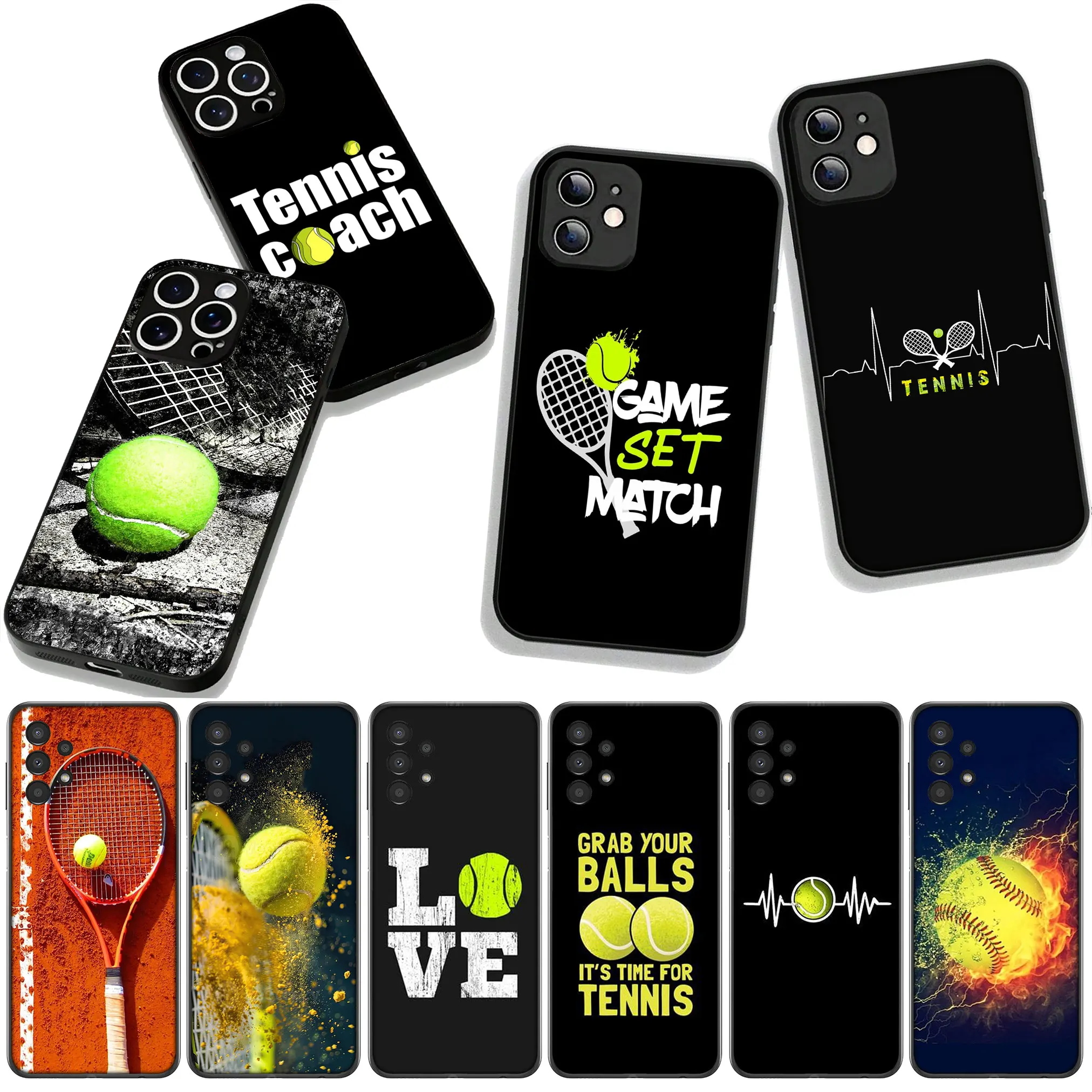 Eat Sleep Tennis Repeat Ball Coach Phone Case