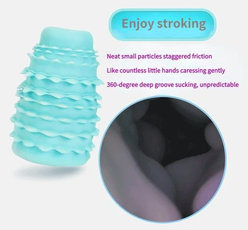 Male Masturbator Cup Egg Sex Toys For Men Artificial Vagina секс игрушки Soft Stick Realistic Pocket Portable Masturbation Adult 4