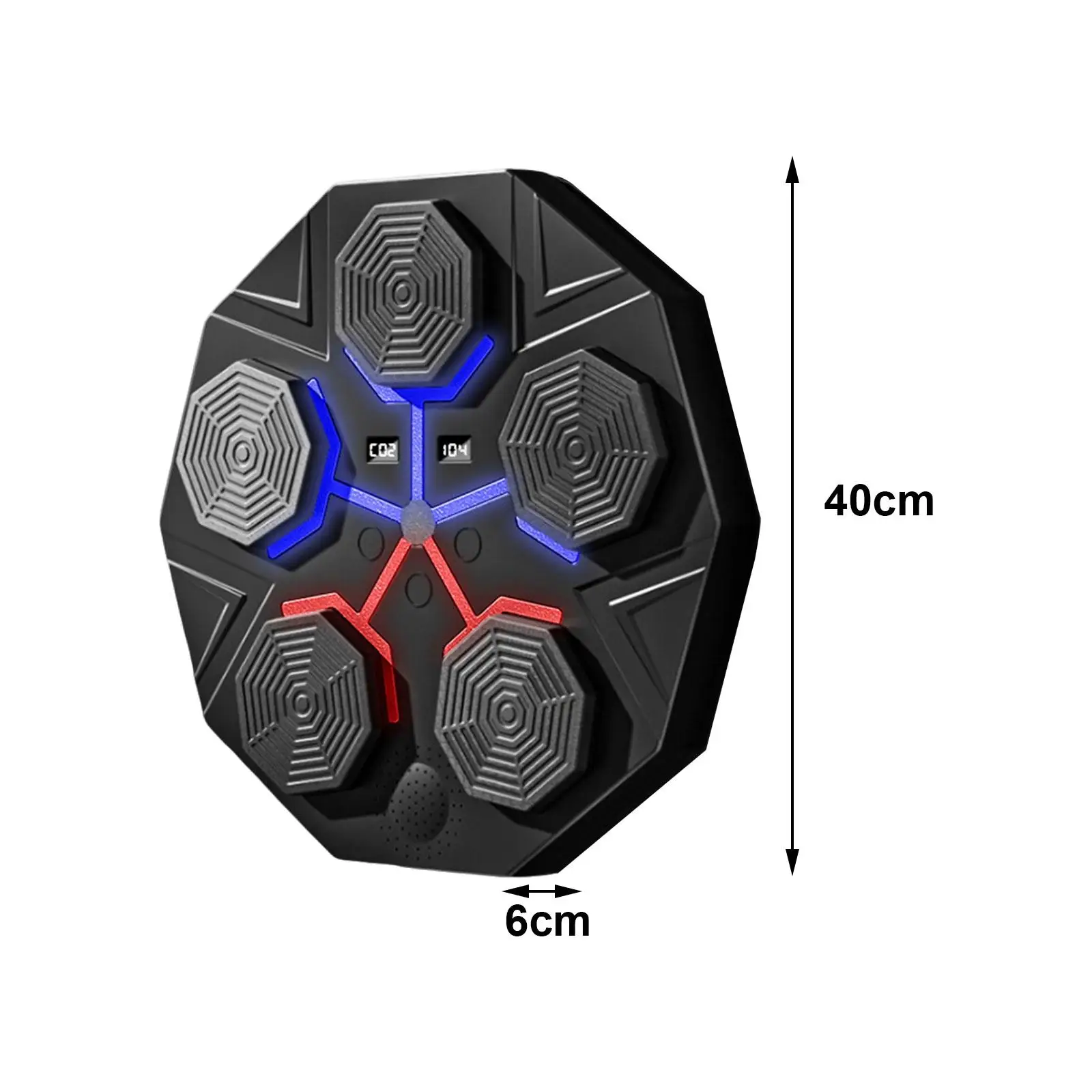 Music Boxing Training Machine, Music Boxing Wall Target for Adults Kids, RGB Light, Sports Boxing Trainer for Karate