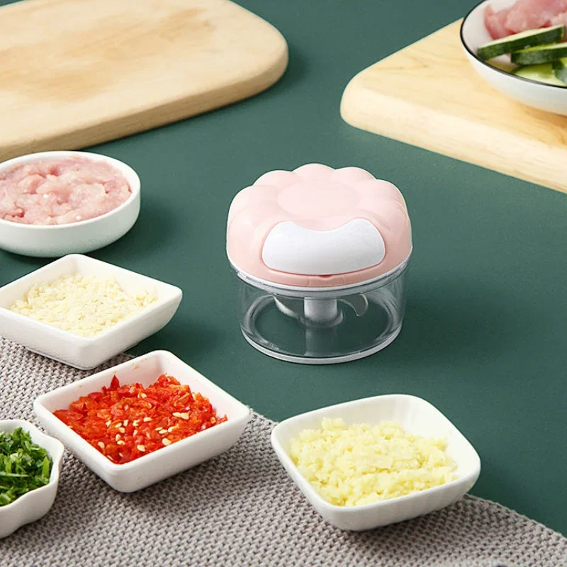 Description Picture 3 of item3In1 Garlic Press Garlic Chopper Onion Multifunctional Hand-pulled Meat Grinder Shredder Hitter Household Kitchen Gadget Tool