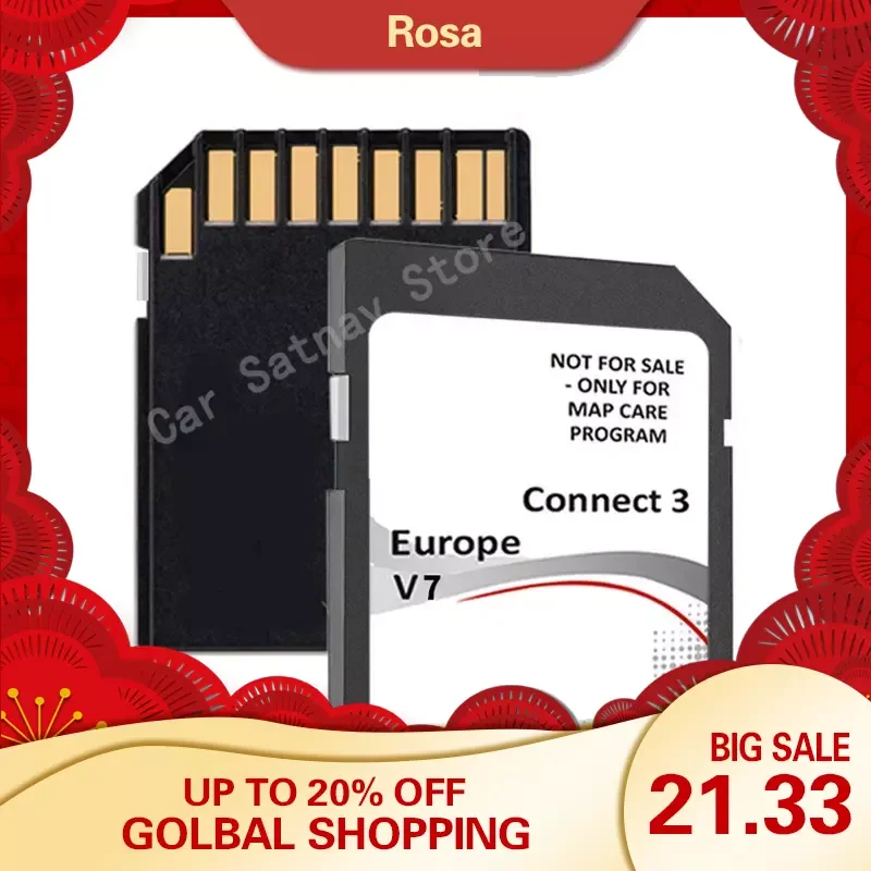 Originale Per Nissan Connect 3 V7 Maps Ultima Scheda Sd Sat Nav 2021 9999850124