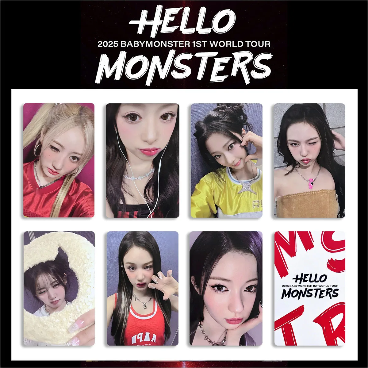 7/21Pcs/Set Kpop Babymonster HELLO MONSTERS Photocards Ahyeon Asa