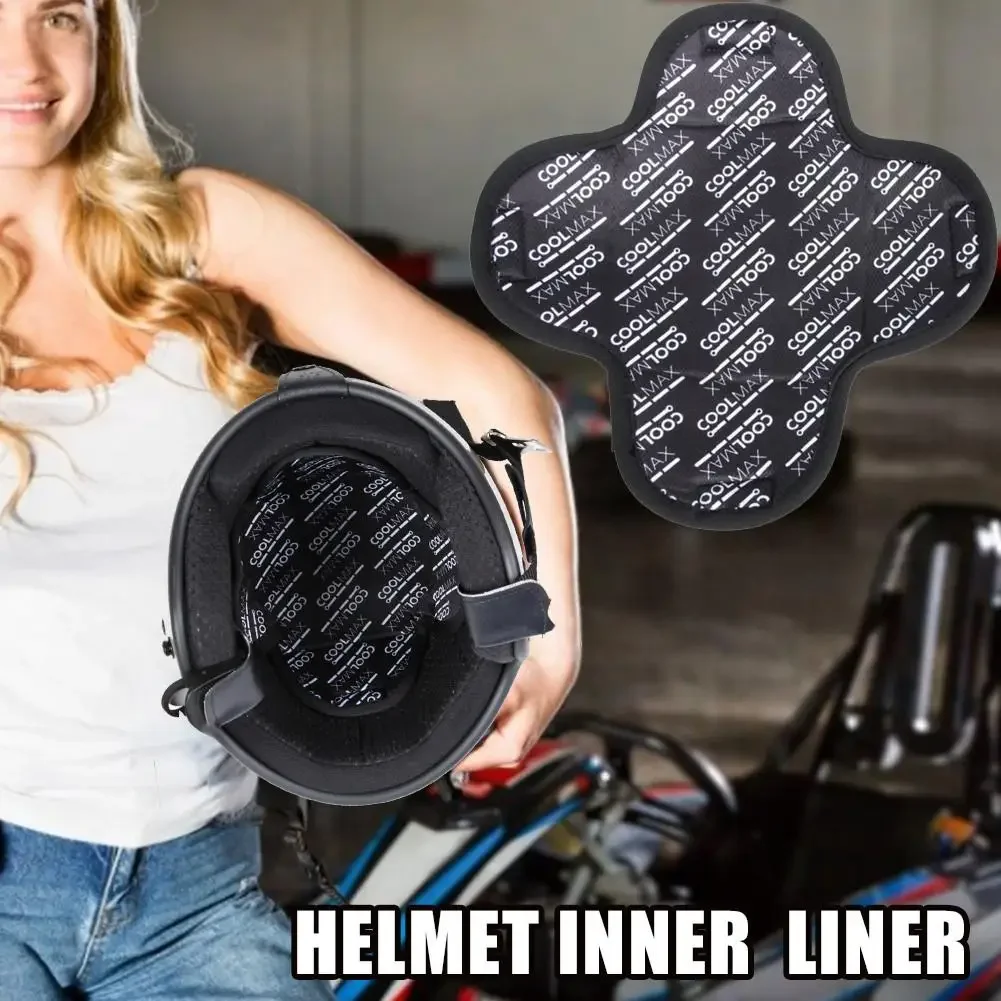 

Motorcycle Helmet Insert Liner Cap Cushion Pad Quick-drying Breathable Sweat Wicking Helmet Insulation Lining Moto Capacet