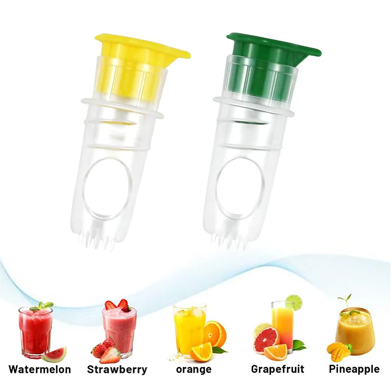 2PCS Portable Mini Citrus Juicer - Handheld Lemon Squeezer and Reamer