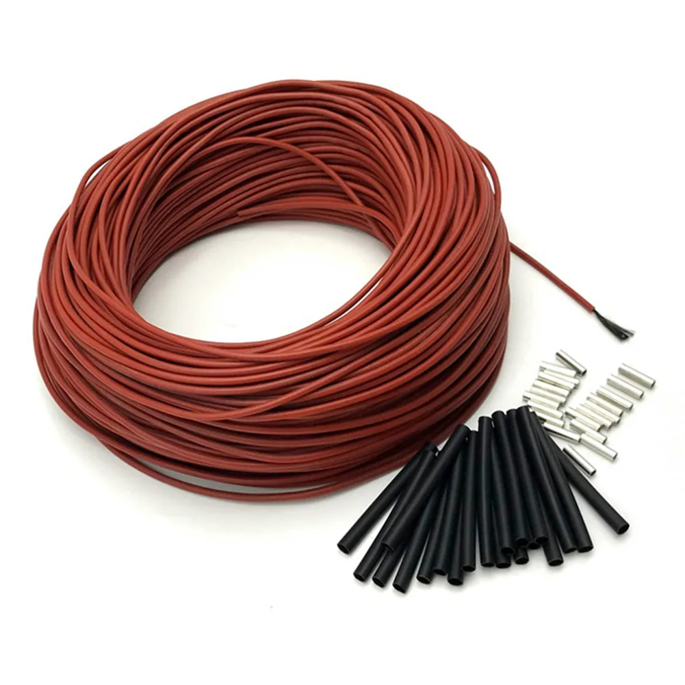 

15/30m Carbon Fiber Electric Heating Wire Floor Heating Fiber Wire Sheath For Indoor Floor Heating Systems