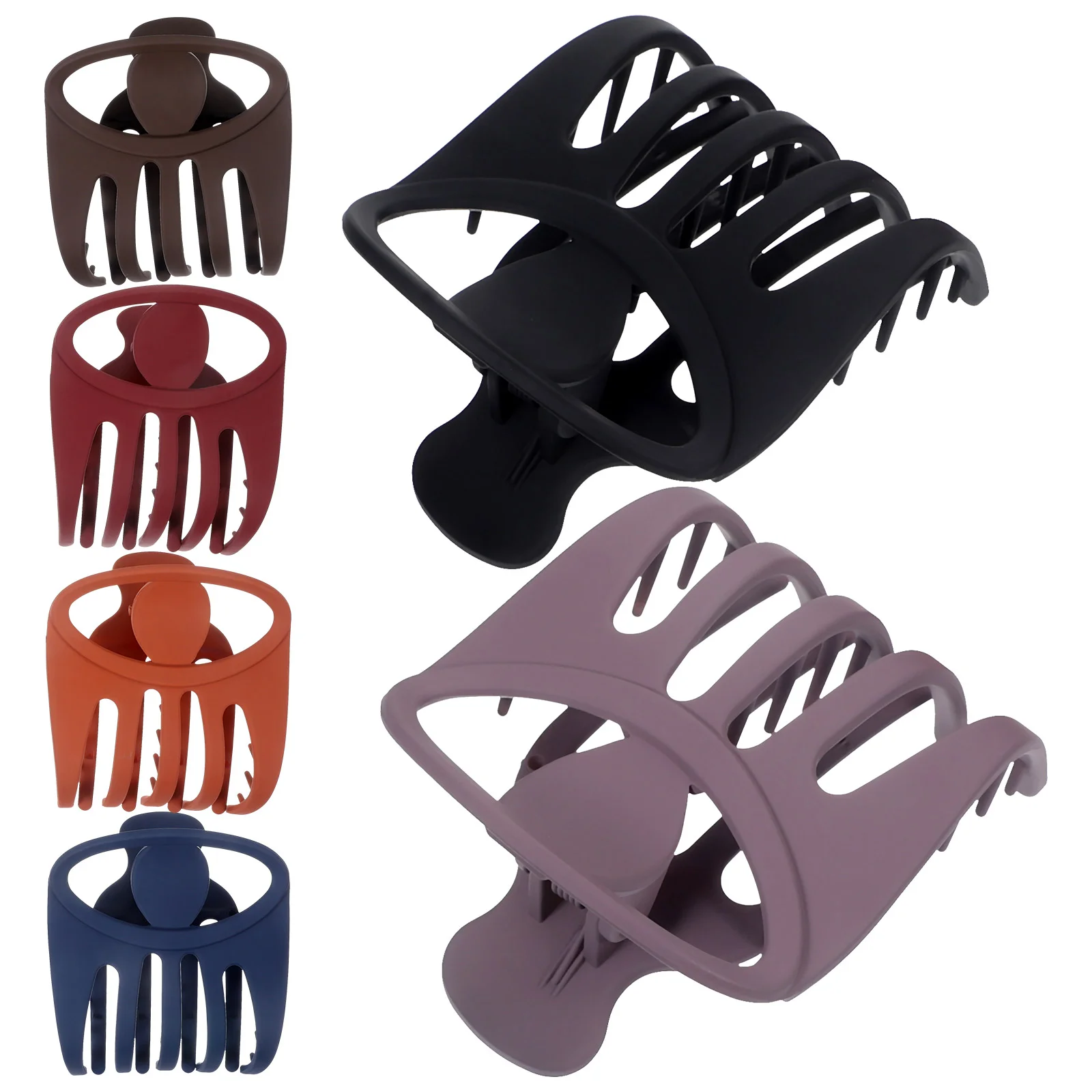

6pcs French Hair Clips Nonslip Jaw Clips Simplicity Hair Clips Women Hair Styling Accessories