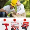Kids Tool Set Engineer Simulation Repair Toolbox Educational Toy Electric Drill Screwdriver Tool Pretend Play Toys for Boys Gift 3