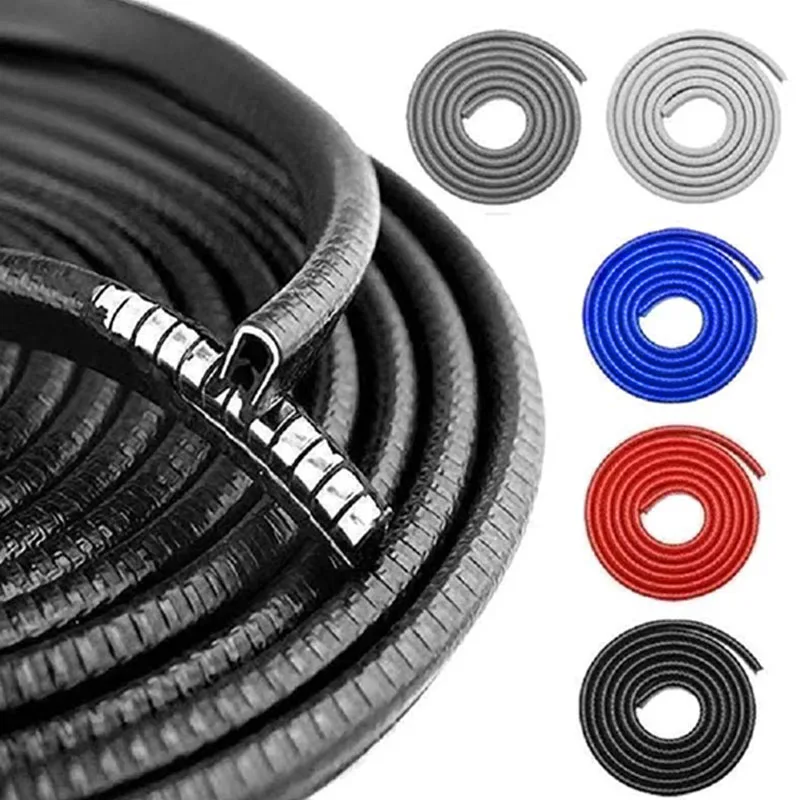 Universal Car Door Edge Protector with Steel Disc Bumper Decor Guard