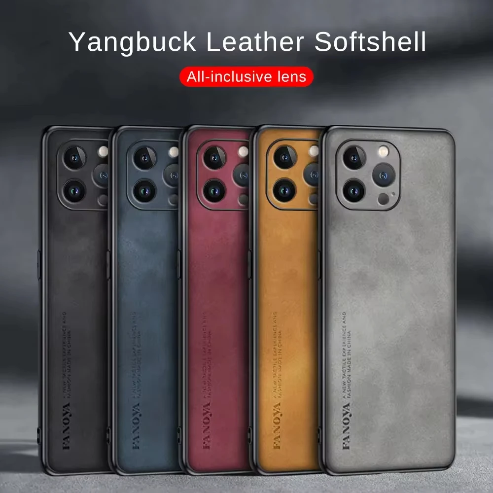 Premium Sheepskin Leather Business Phone Case