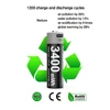 MATOV Li-ion AAA and AA Rechargeable Batteries USB Lithium-ion 3400mWh 1.5V AA Rechargeable Batteries+1100mWh 1.5V AAA Battery 6
