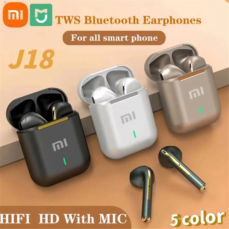 Беспроводные наушники-вкладыши Mijia Xiaomi J18, Bluetooth 5,0, TWS наушники с шумоподавлением, наушники-вкладыши с сенсорным управлением, гарнитура громкой связи