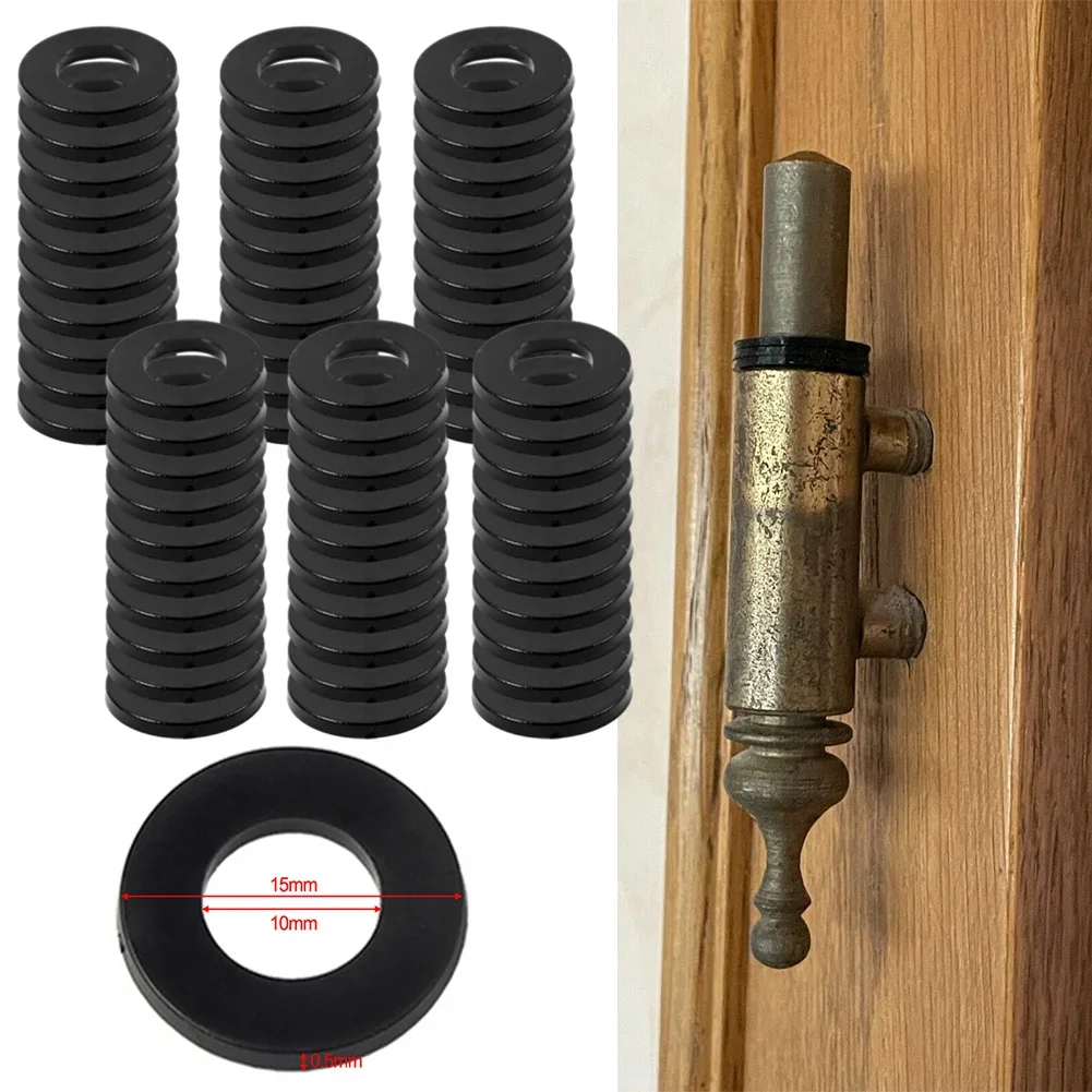 60 Pcs Accessories Ring Washers White Plastic Door Hinge Wear Resistant Plastic Door Hinge Rings 0.5-1.2mm door hinge rings