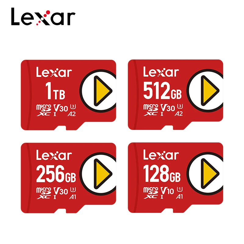 Scheda Micro Sd Lexar Originale 128Gb Play A1 V10 Tf Card 256Gb V30 A2 512Gb 1Tb Flash Memory Card Uhs-I Per Nintendo Switch