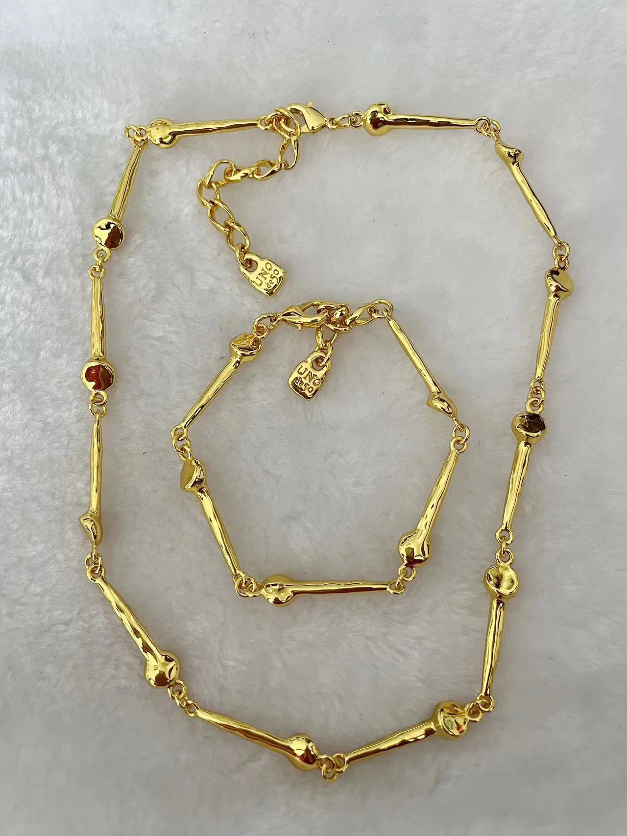 2023 New Fit UNO de 50 Fashion Electroplated 925 Silver 14K Exquisite Necklace Popular Jewelry Gift