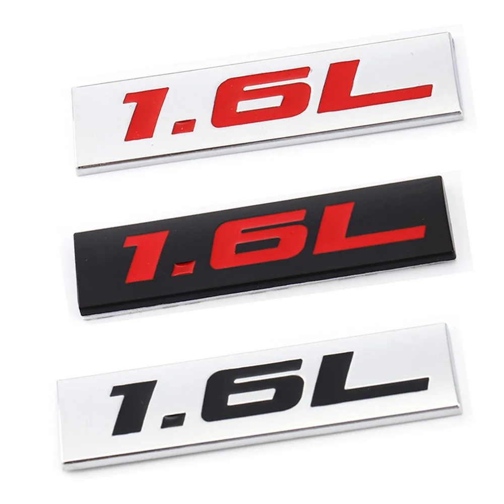 1.6L Logo Per Bmw Audi Suv 1.6L Adesivi Per Auto Adesivi Per Paraurti Posteriore Accessori Adesivi Per Badge Per Bagagliaio