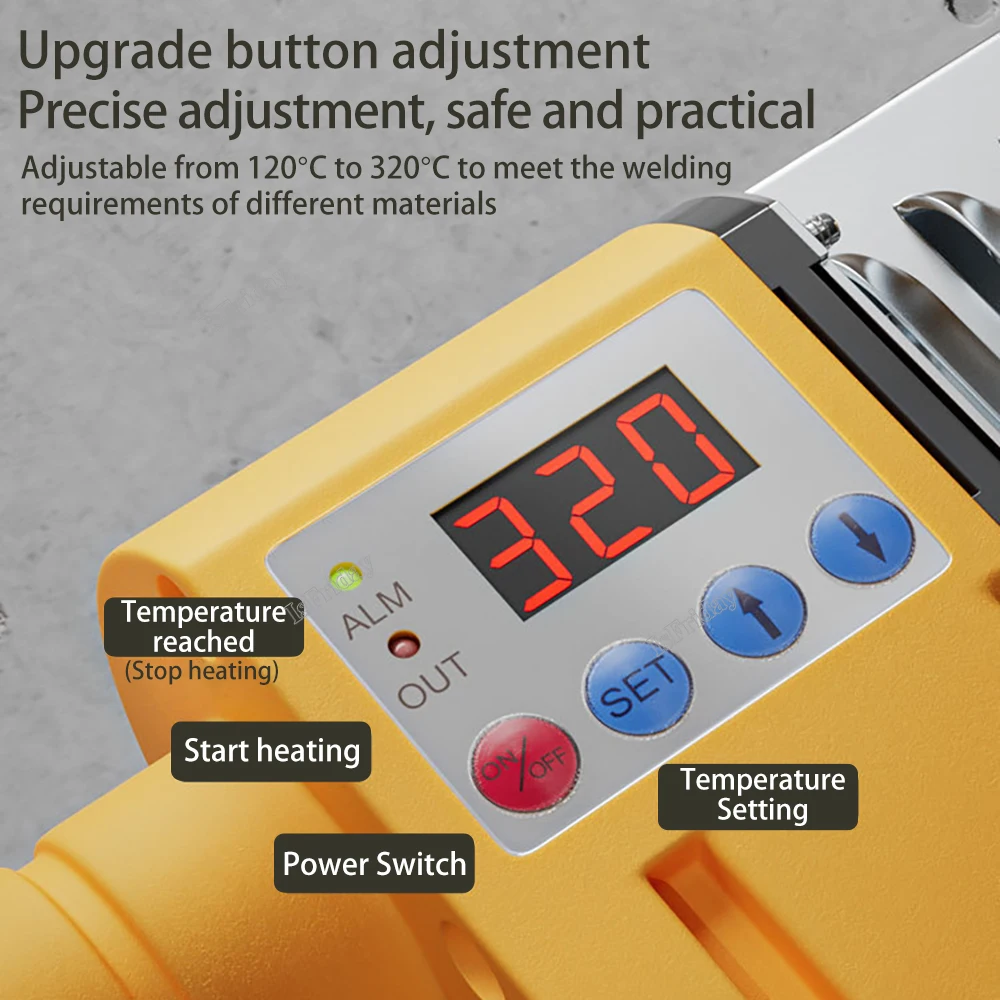 600W/800W/1000W Pipe Welding Machine Pipe Soldering Iron Plastic Welding PP/PPR/PB/PE/PP-C Tube Heating Hot Melting Tool 5