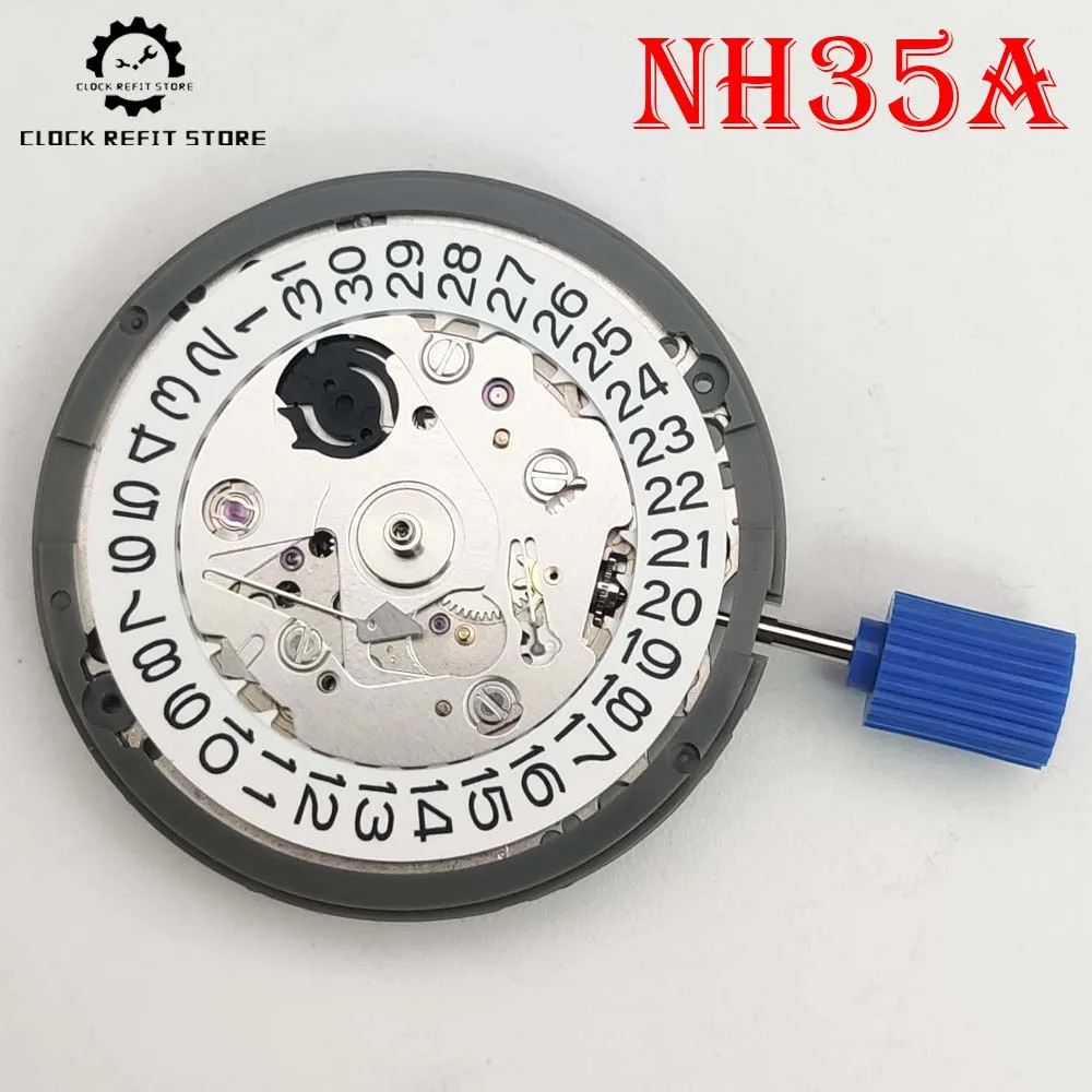 

Men's Watch Accessories Japan Original Brand New Automatic Mechanical NH35A Movement White Single Calendar