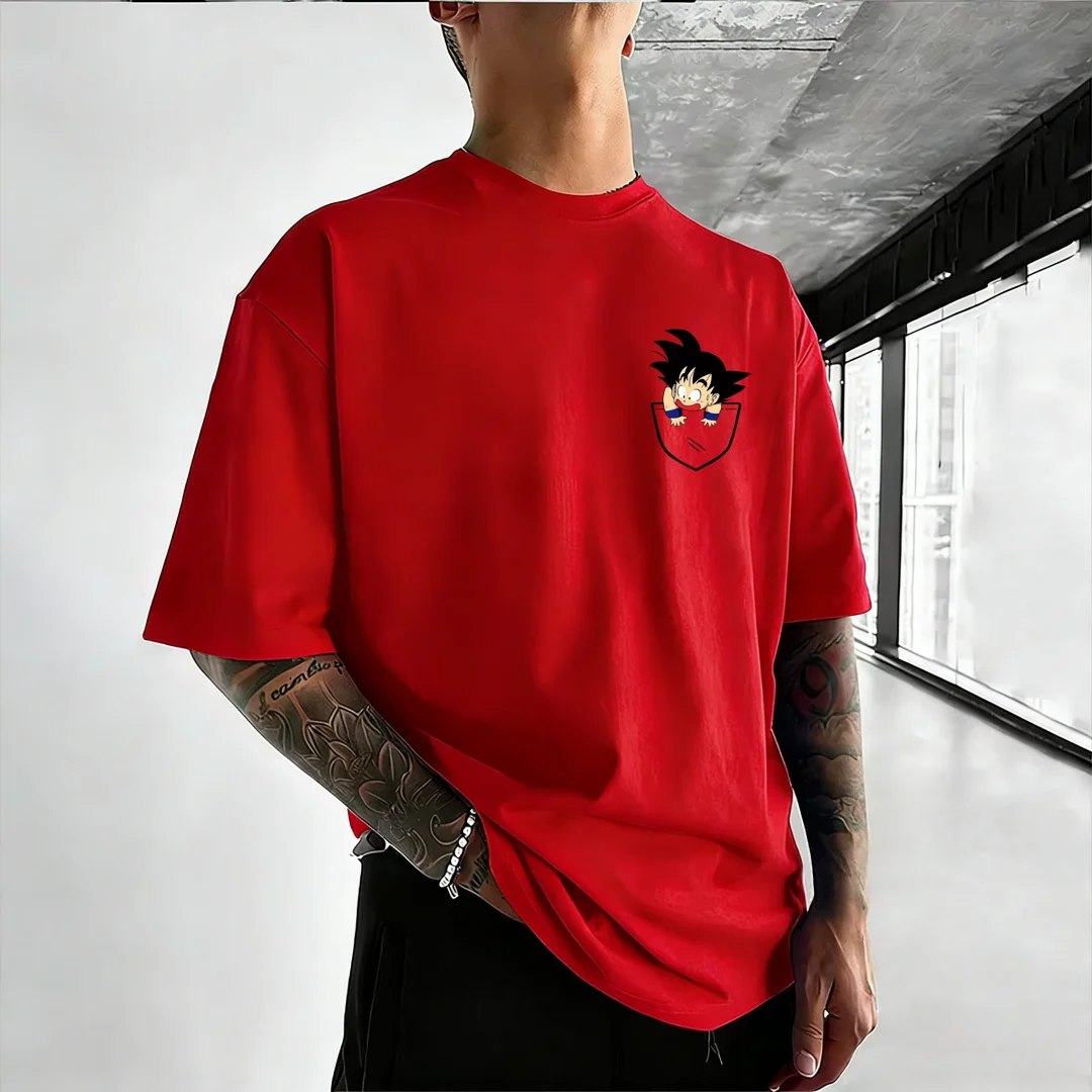 2026 Summer Hot Sale Dragon Ball Anime Pattern Family Parent-child T-shirts High Quality Short Sleeved Breathable Streetwear Top