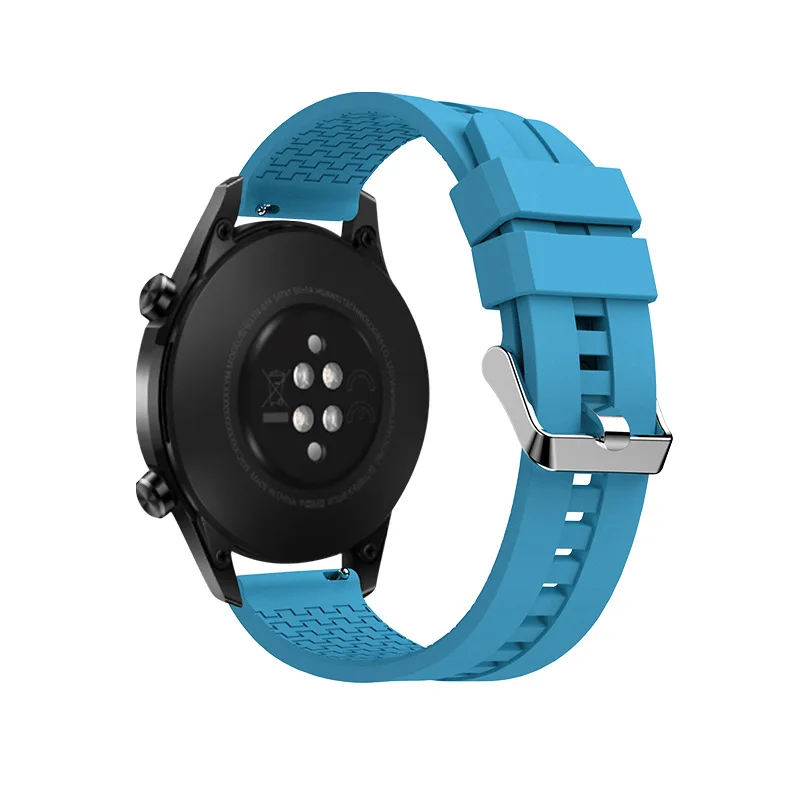 Versatile Silicone Smartwatch Band - Adjustable 20mm/22mm Strap in Multiple Sizes