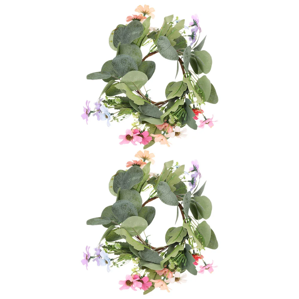 

Birthday Wedding Spring Candle Rings Candle Rings Wreaths Candle Rings Flower Candle Wreaths Rings Table Centerpiece
